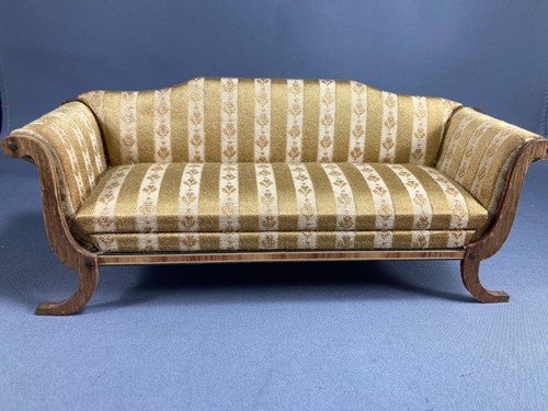 1950s Vintage Chippendale Style Handmade Sofa - 1 :12 Scale