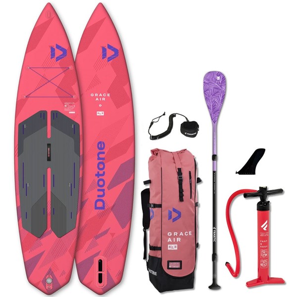 Duotone Grace Air Sls 10'4'' Set Damen-Sup Inklusive Paddel Allround Board Rosa-image