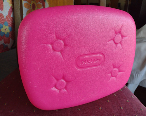 Vintage Little Tikes Tender Hearts Beauty Salon Vanity Pink Plastic Seat / Stool