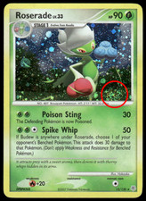 SWIRL 🌀 INSANE HOLO BLEED 2007 Pokemon ROSERADE Diamond Pearl Holo 13/130 LP on eBay