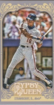 2012 Topps Gypsy Queen Mini Straight Cut Add Back Darryl Strawberry #342 Ny Mets