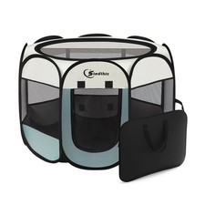 Dog Cat Playpen, Puppy Pet Playpen Indoor for Small Dog Crate Tent Cage Outdo...