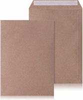 50 Versandtaschen C4 Braun (229X324Mm) 90G/M² BriefumschläGe FüR A4 Ungefaltet,