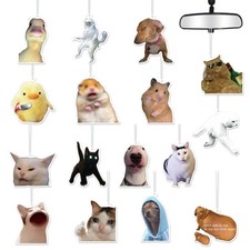 Funny Meme Car Air Fresheners - 16Pcs Cute Cat Dog Animals Freshener Hanging ...