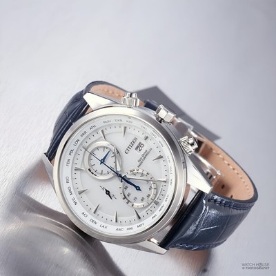 Citizen Radio Controlled Funkuhr Herrenuhr AT8260-18A Weiß