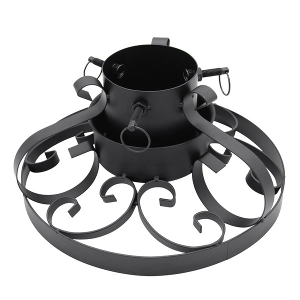 Metall Christbaum StäNder Im Antik Design - 35Cm - Tannen Weihnachts Baum Halter-image