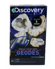 Horizon Group Discovery Kids Stem Break Your Own Geodes Kit 3 Geodes and Goggles