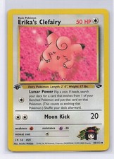 Erika's Clefairy 40/132 Uncommon Gym Challenge Pokemon 1st Edition MP on eBay