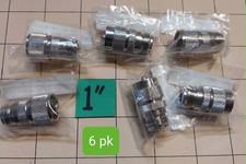 N FEMALE TO UHF MALE CONNECTOR ... 6 PACK... NEW