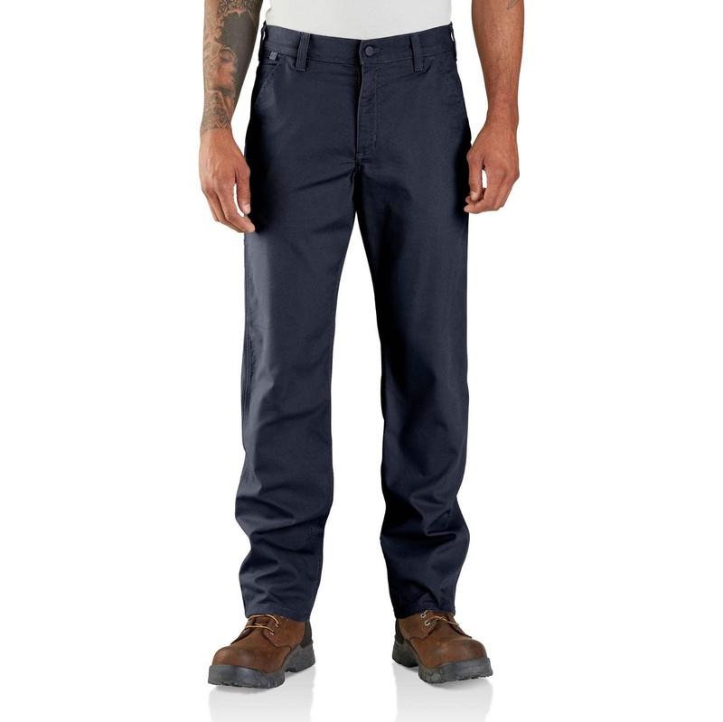 Carhartt Flame Resistant FR NFPA 2112 WORK PANTS Navy Blue 38x32 Men’s