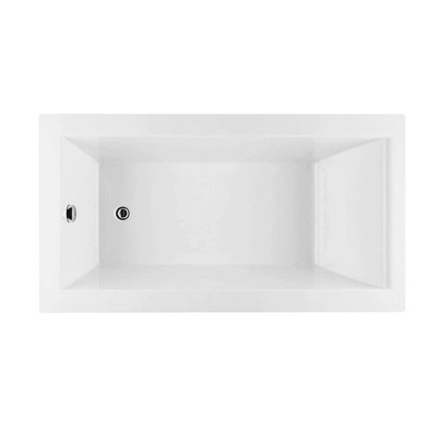 BainUltra BOOLRI10N-01 Origami 66X36'' Drop-in Slim Deck Soaker Bathtub - White