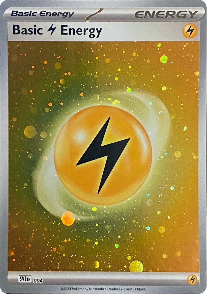 Basic Lightning Energy (Cosmos)Holo Common SVE: Scarlet & Violet Energies 004 NM