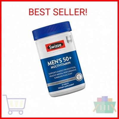 Swisse Daily Multivitamin for Men 50 and Over | 39 Vitamins, Antioxidants and Mi