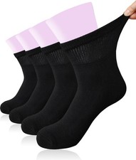 Diabetic Ankle Socks Women Extra-Wide Stretch for Swollen Edema Wide Feet Hos...