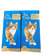 Jumbo Drawstring Litter Box Liners 10 Count Cat Waste Pan Bags