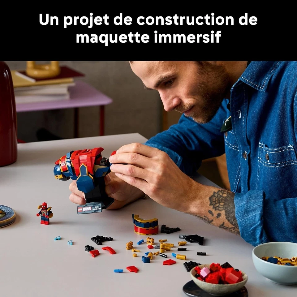 LEGO | Marvel Buste d’Iron Spider-Man - Set de Construction - Photo 2/4