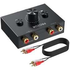 RCA Stereo Audio Switcher - 2-Way Splitter