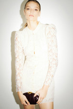 H&M KNOT-BUTTON LACE DRESS