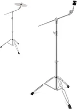 EASTROCK Boom Cymbal Stand, Adjustable Stand for Drum Hardware silver 