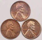 3 Different Early AU/BU Better Date Lincoln Cents, 1916-D, 1917-D, 1919-S, NR!