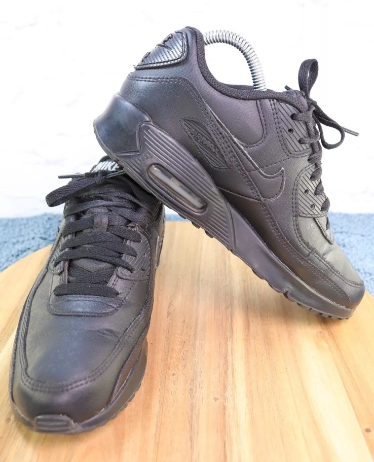 Nike Air Max 90 LTR (GS) boys sneakers CD6864-001 triple bla