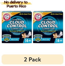 ARM HAMMER Cloud Control Cat Litter 2pk - 14lb Multi-Cat Clumping new