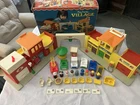 Rare. Vintage. Fisher Price Little People Village #997. 100% Complete with Box.