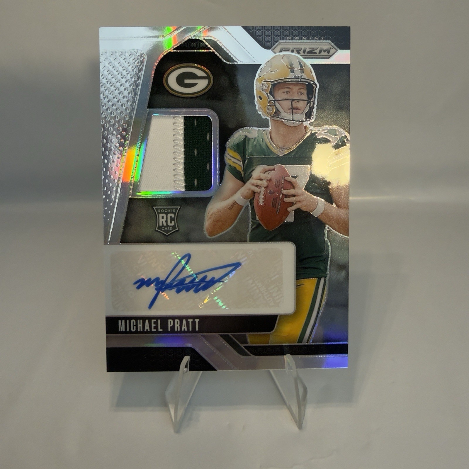 2024 Panini Prizm - Rookie Patch Auto Michael Pratt #RPA-MPT Silver Prizm /99