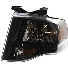 For 2007-2013 Ford Expedition Headlight Driver Side Halogen Black Housing
