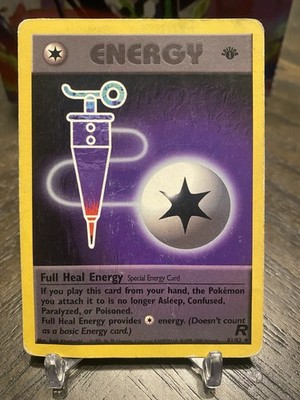 Full Heal Energy Uncommon 1st Edition Team Rocket 81/82 HP