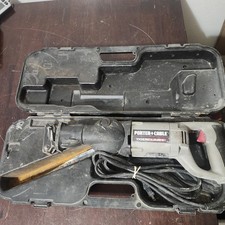 PORTER CABLE MODEL 750 TIGER CLAW TIGER RECIPROCATING SAW  W/ SWIVEL HEAD & CASE