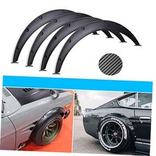 4x 2"/50mm Flexible Car Fender Flares Universal Extra 4pcs 50mm, Carbon fiber