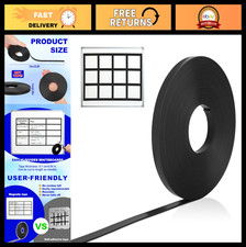 Magnetic Tape Roll 10m/32.8ft - Adhesive Thin Strips for Whiteboard Office Use