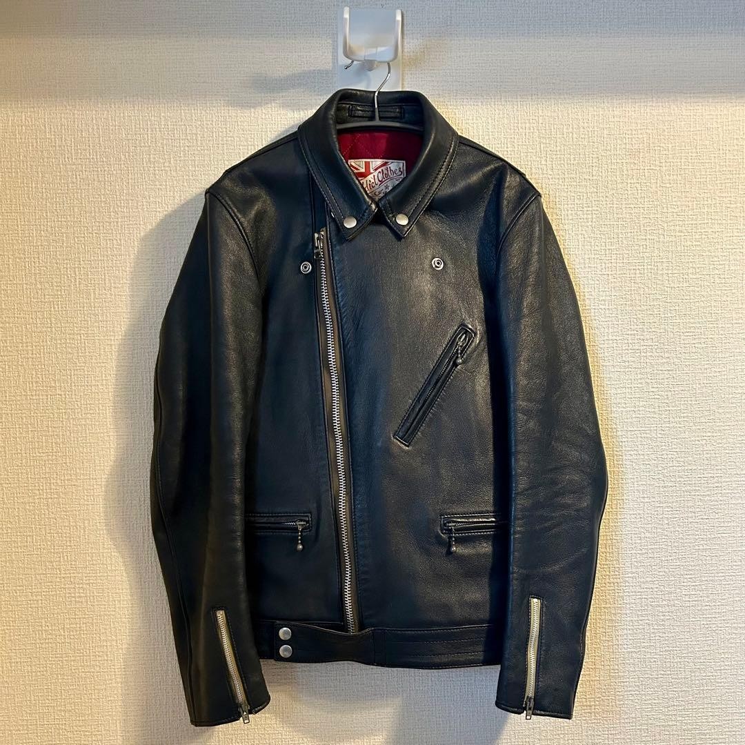 Addict Clothes AD-0 Sheepskin Jacket Dark Blue Used British Style