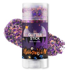 Halloween Body Glitter Stick, Black Orange Purple Sequin
