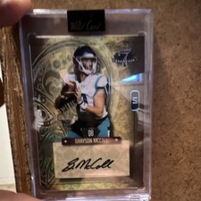 2023 Wild Card 7 Card Studs Autographed Rookie Grayson McCall Green Silver Foil…. rookie card picture