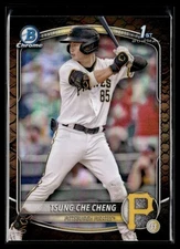 2025 Bowman Chrome Prospects Reptilian Tsung-Che Cheng Pittsburgh Pirates