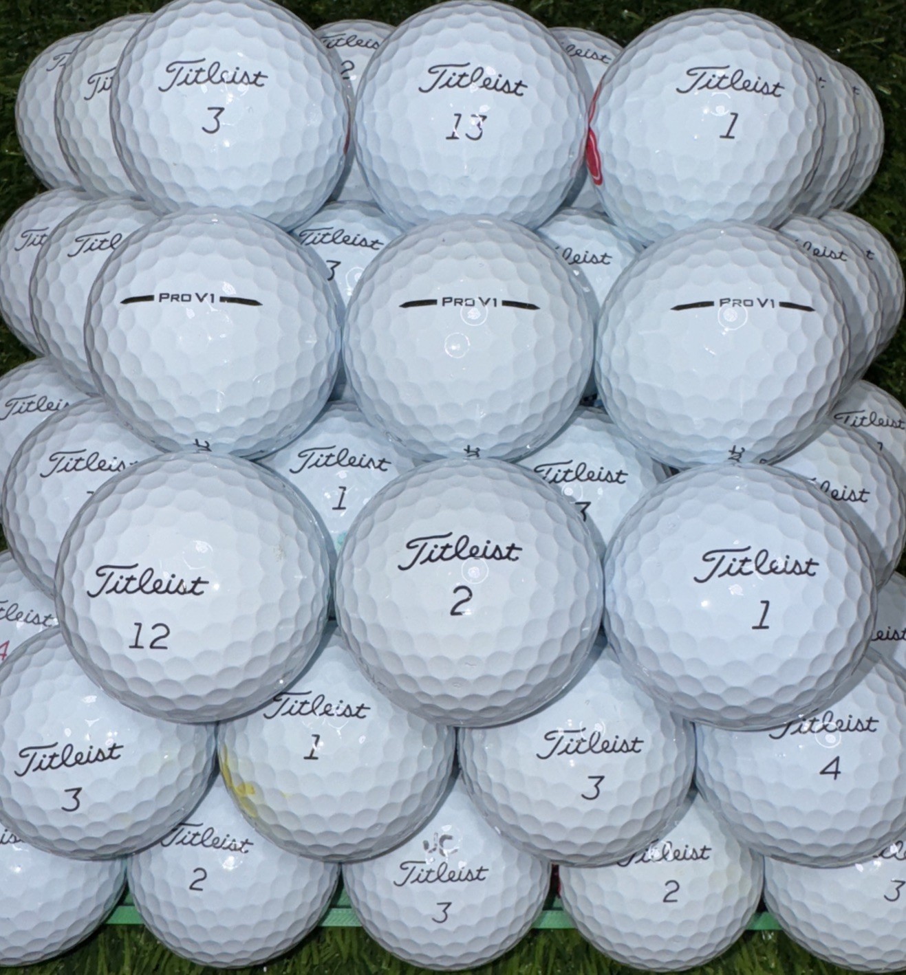 36 Titleist Pro V1 2025 AAAA Near Mint Used Golf Balls 4A