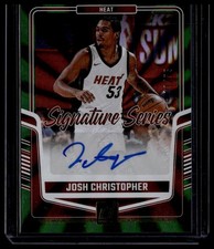 2024-25 Donruss #SS-JCH Josh Christopher Signature Series Holo Green Laser