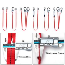 Protective Safety Harness Lanyard with Hook Shock Absorber Wearable Roofing