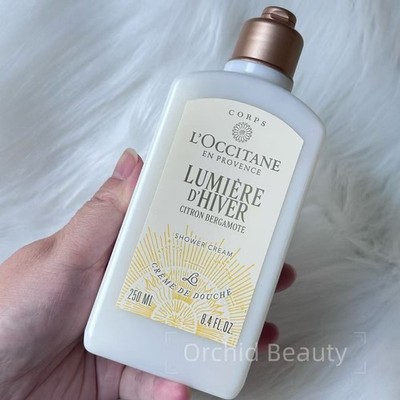 New L'Occitane Lumiere d'Hiver Shower Cream Full Size 8.4 oz/250 ml~Limited Edit