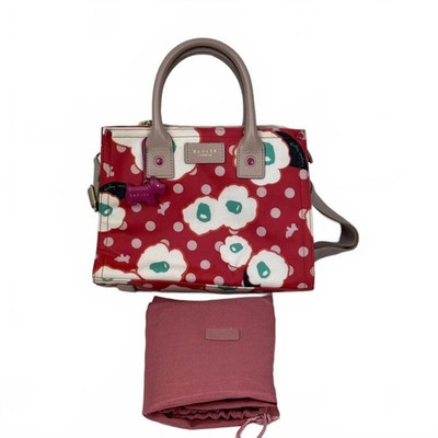 Radley Hollyhock rot Blumen Zwei Wege Damen Hand Schultertasche