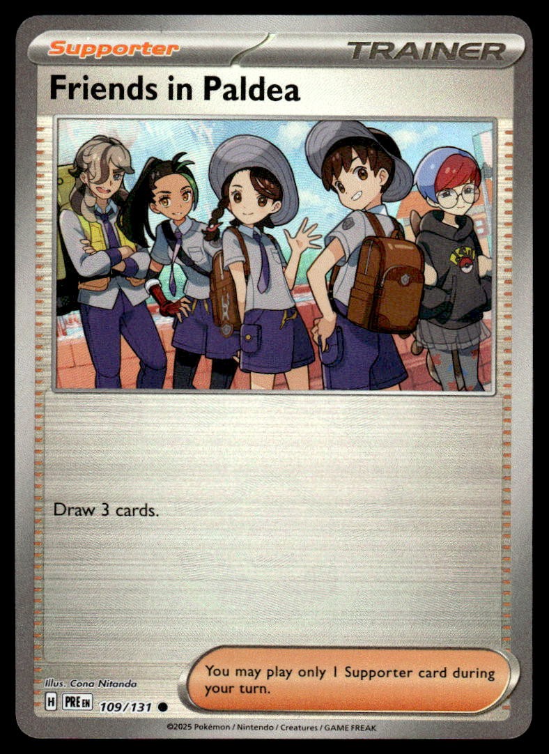 Pokemon Prismatic Evolutions #109/131 Friends in Paldea (Pokeball) NM