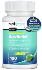 NUVICARE Extra Strength Gas Relief - 100 Softgels Pack of 1 , Green