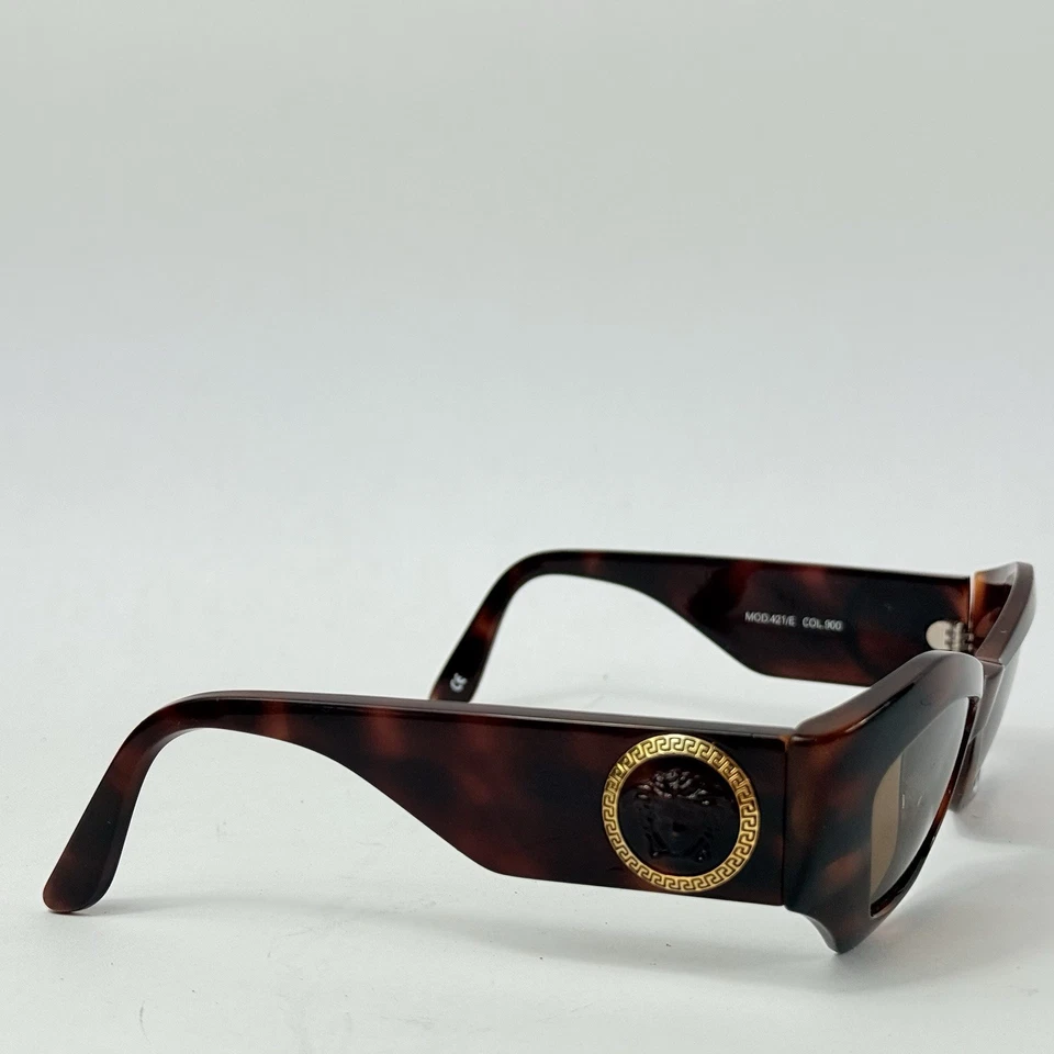 Gianni Versace Mod. 421/E Col. 900 RARE Tortoise Brown Sunglasses Vintage 90s - Image 4 of 4