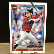 2026 Topps Series 1 Corbin Carroll #T91-58 1991 Topps Insert Diamondbacks