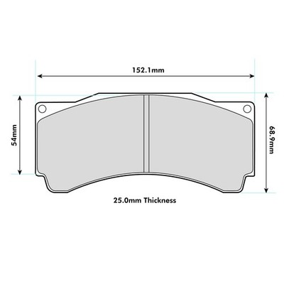 Ferodo DS3000 Brake Pads For AP Racing CP5095, 5260, 5270, 6077, 9078 Calipers
