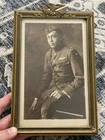 WW1 WWI Military US Army Air Service Pilot Portrait Picture Photo FRAMED 9x6 in