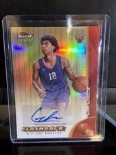 2024-25 Topps Finest Basketball Cam Christie RC Flashback Gold Auto /50 Clippers