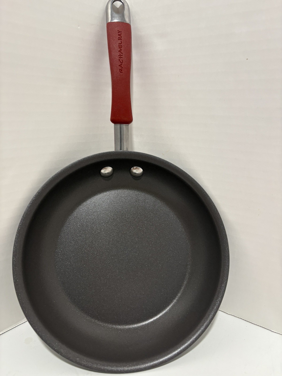 NEW Rachel Ray 8 1/2" Skillet Hard Anodized Nonstick Frying Pan Red SHIPS2DAY